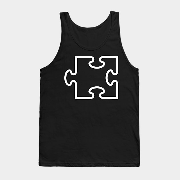 Jigsaw puzzle piece Tank Top by Designzz